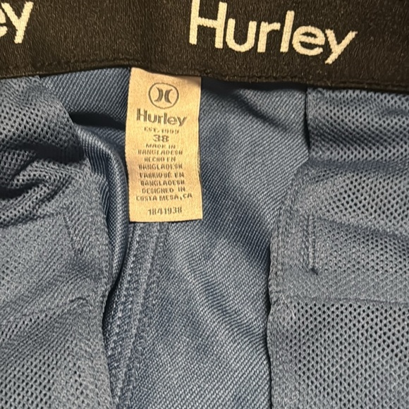 Hurley Men's Hybrid Walkshort Short Blue Size 38 New - Picture 13 of 15